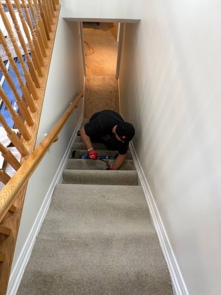 Carpet Re-Stretching & Seam Repair in Kanata – 70 Sq Ft + Stairs