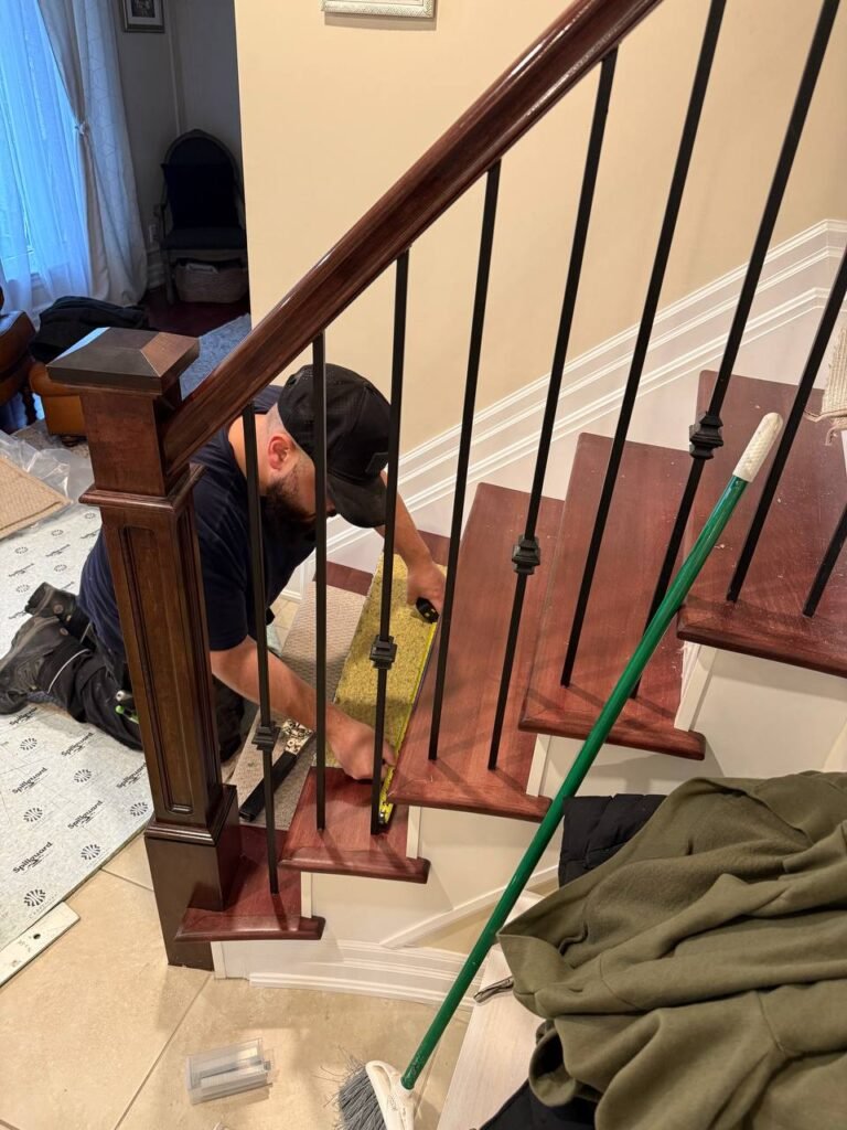 50 Sq Ft Stair Carpet Installation in Nepean, Ottawa