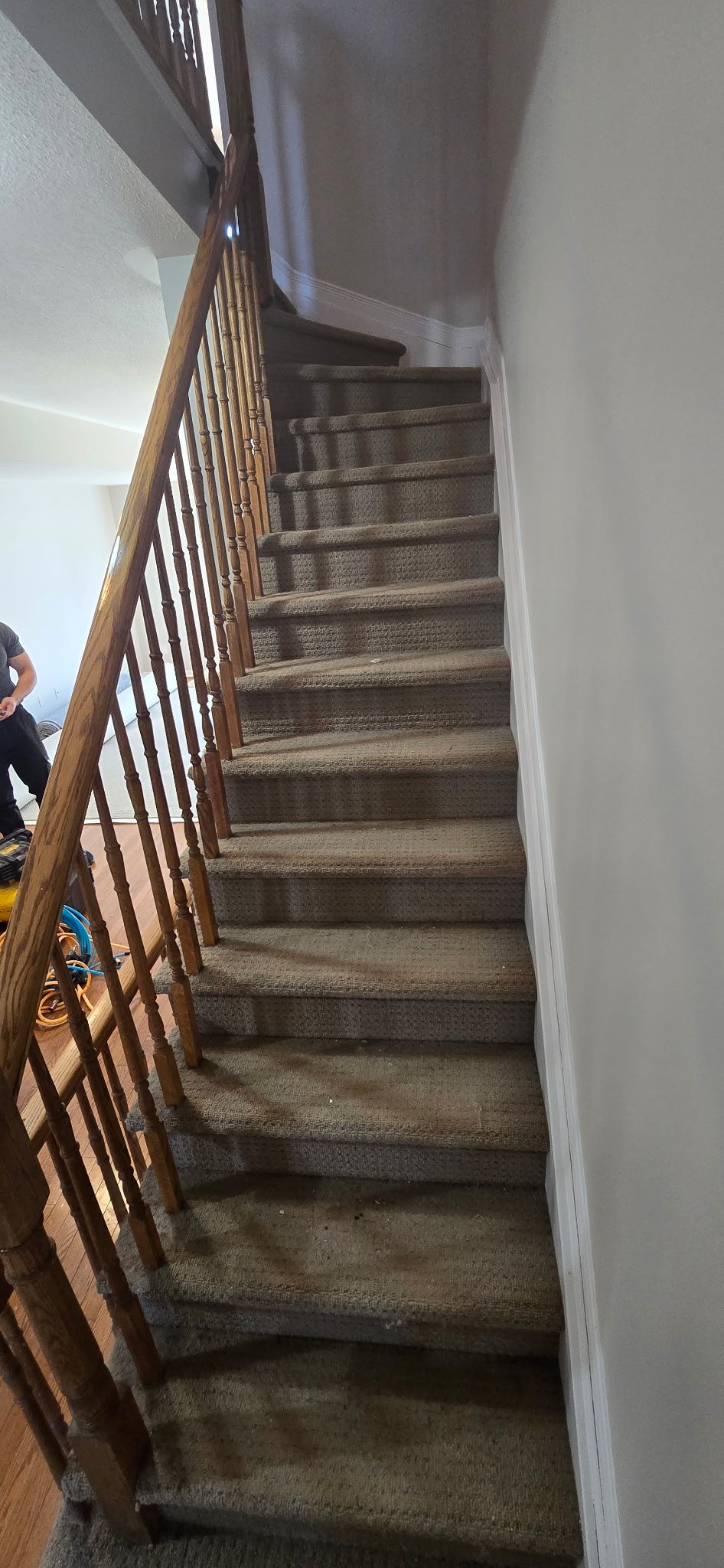 Open & Box Staircase Carpet Installation Project on Wellington Street
